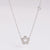 Fashion Bowknot Geometric Stainless Steel Electroplating Necklaces