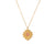 Minimalist Fashion Ellipse Geometric Stainless Steel 18K Gold Plated Necklaces