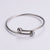 Women Metal Twisted Skull Doll Titanium Steel Electroplating Bangles