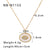 IG Style Round Geometric Stainless Steel Electroplating Necklaces