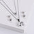 Women Korean Flower Tassel Zodiac Sign Stainless Steel Polishing Pendants