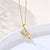 Women Minimalist Geometric Metal Bowknot Stainless Steel Electroplating Necklaces