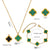 Moderate Luxury Quadrilateral Geometric Heart Titanium Steel 18K Gold Plated Necklaces