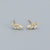 925 Sterling Silver IG Style Quadrilateral Flower Silver Drop Earrings