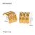 IG Style Irregular Stainless Steel 18K Gold Plated Earrings