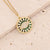 Women Eye Copper Zircon Inlay Pendants