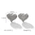 IG Style Heart Geometric Stainless Steel Electroplating Earrings