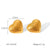 IG Style Heart Geometric Stainless Steel Electroplating Earrings