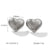 IG Style Heart Geometric Stainless Steel Electroplating Earrings