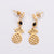 Minimalist Pineapple Fruit Stainless Steel Electroplating Stud Earrings