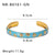 IG Style Circle Irregular Asymmetrical Stainless Steel Electroplating Bangles