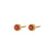 Fashion Round Geometric Stainless Steel 18K Gold Plated Stud Earrings