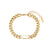 Women Geometric Stainless Steel 18K Gold Plated Bracelets