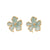 Fashion Flower Flower Stainless Steel Oil Dripping Stud Earrings