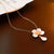 Moderate Luxury Flower Flower Alloy Oil Dripping Necklaces