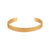 Fashion Ellipse Stainless Steel 18K Gold Plated Bangles