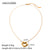 IG Style Pearl Geometric Stainless Steel 18K Gold Plated Necklaces