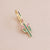 Women Rainbow Metal Star Moon Copper Electroplating Earrings