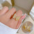 Moderate Luxury Women Crown Brass Rings