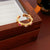 Women Luxurious Circle Round Ellipse Geometric Copper Zircon Inlay Rings