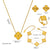 Moderate Luxury Quadrilateral Geometric Heart Titanium Steel 18K Gold Plated Necklaces