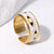 Open Ring Expressive Eye Stainless Steel Electroplating Rings