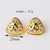 Minimalist Triangle Ellipse Geometric Copper Electroplating Stud Earrings