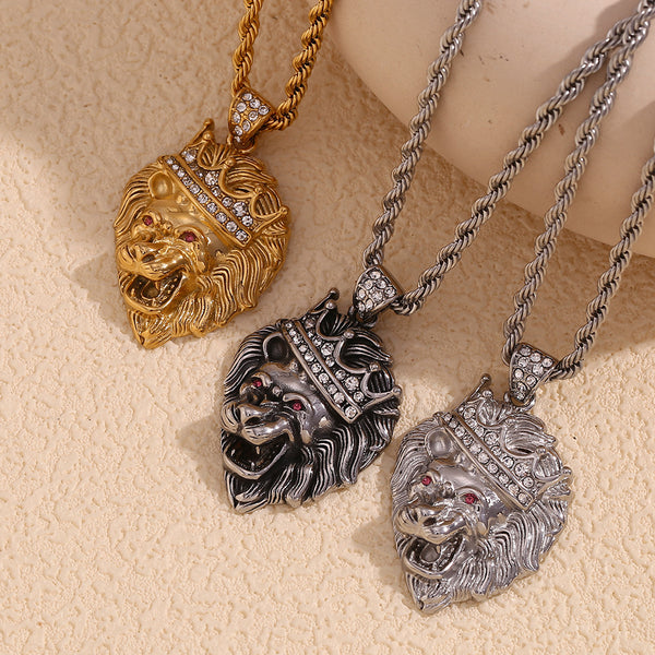 Fashion Zodiac Sign Animal Chinese Zodiac Stainless Steel Electroplating Necklaces