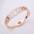 IG Style Number Stainless Steel Diamond Inlay Bangles