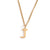 Fashion Letter Number Geometric Text Stainless Steel 18K Gold Plated Necklaces