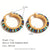 Fashion Circle Geometric Stainless Steel 18K Gold Plated Earrings