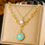 Retro Women Vintage Chain Stainless Steel Electroplating Jewelry Sets