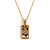 Fashion Quadrilateral Geometric Stainless Steel 18K Gold Plated Necklaces