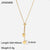 IG Style Heart Geometric Stainless Steel 18K Gold Plated Necklaces