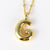 Unisex Letter Zircon Electroplating Necklaces