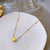 Geometric Titanium Steel 18K Gold Plated Necklaces