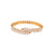 Fashion Ellipse Stainless Steel 18K Gold Plated Bangles