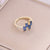 Women Metal Bowknot Copper Electroplating Rings