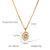 IG Style Chain Circle Geometric Stainless Steel Electroplating Necklaces