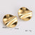 Retro Vintage Fan-Shape Heart Bowknot Stainless Steel Electroplating Stud Earrings