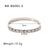 IG Style Irregular Stainless Steel Electroplating Bangles