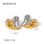 IG Style Heart Stainless Steel 18K Gold Plated Earrings