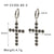 IG Style Cross Geometric Stainless Steel Electroplating Earrings