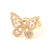 Women Diamond Metal Bowknot Copper Electroplating Rings