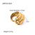 IG Style Heart Stainless Steel 18K Gold Plated Rings