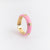 IG Style Women Diamond Metal Rainbow Round Copper Rings