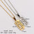 Minimalist Heart Crown Heart Stainless Steel Electroplating Necklaces