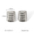 IG Style Square Geometric Wave Stainless Steel Electroplating Earrings