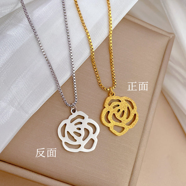 Women Fashion Geometric Titanium Steel Electroplating Necklaces