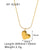 IG Style Square Pleated Chain Circle Heart Heart Droplet Geometric Stainless Steel Electroplating Necklaces